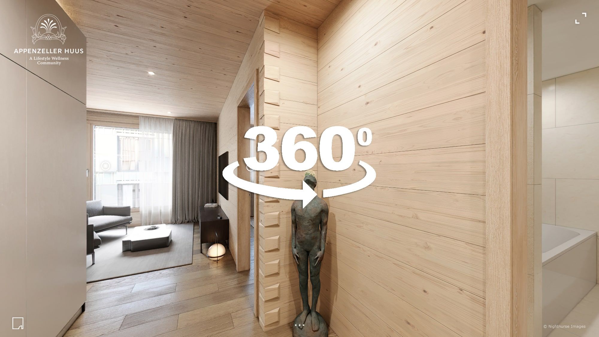 360 Grad Tour - Haus Kronberg in Gonten Appenzell