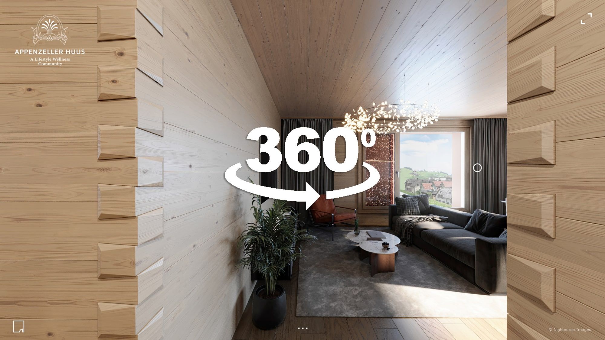 360 Grad Tour - Haus Kronberg in Gonten Appenzell